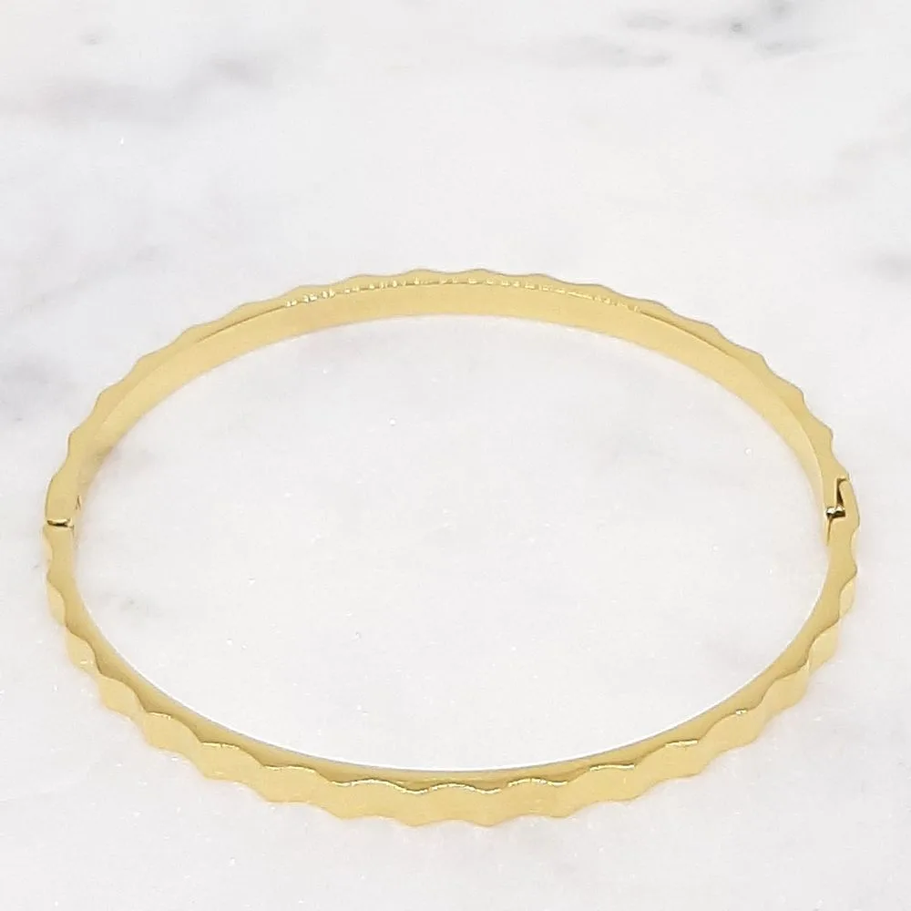 Bracelet jonc écrou (doré)