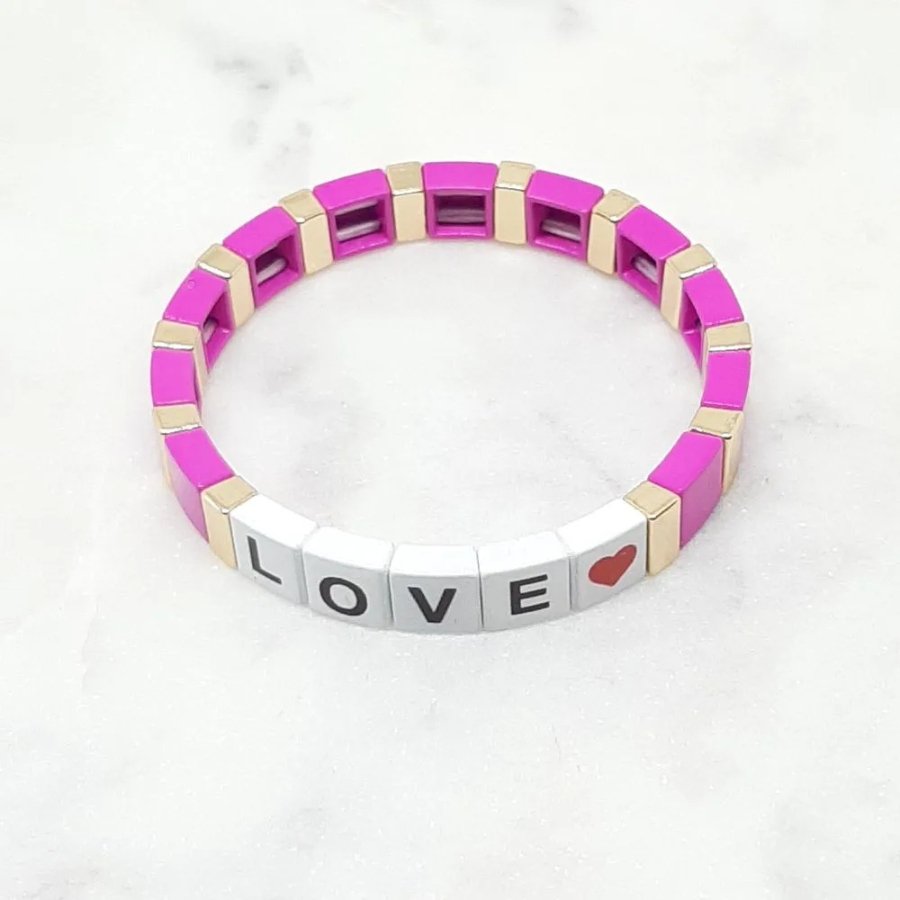 Bracelet élastique "LOVE"