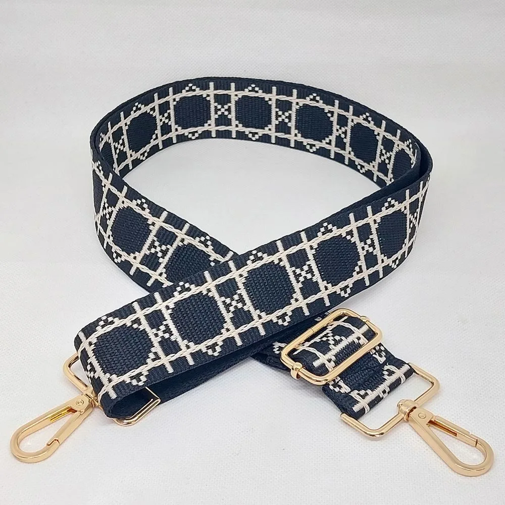 Bandoulière de sac " black & white "