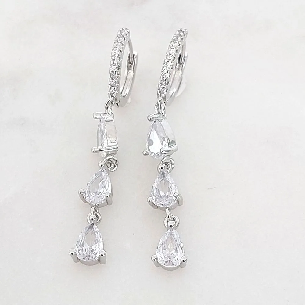 Mini créoles 3 gouttes (argent)