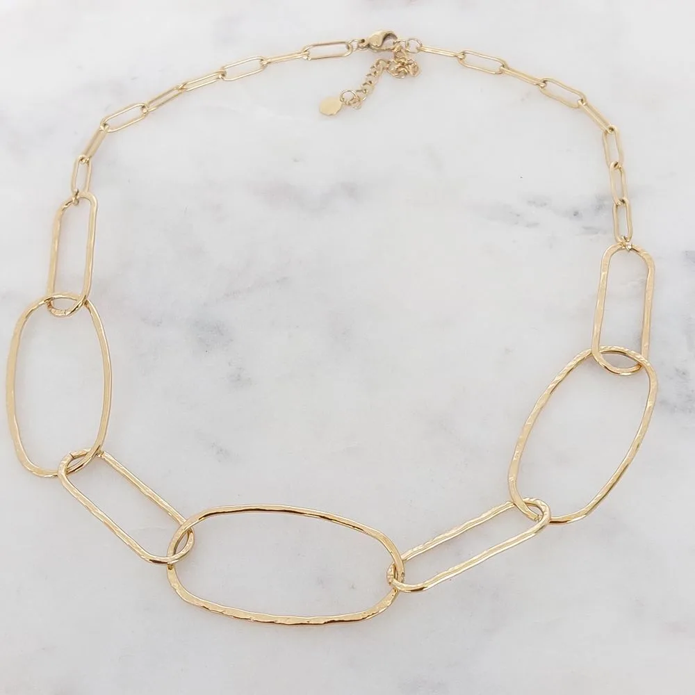 Collier maillons XL (doré)