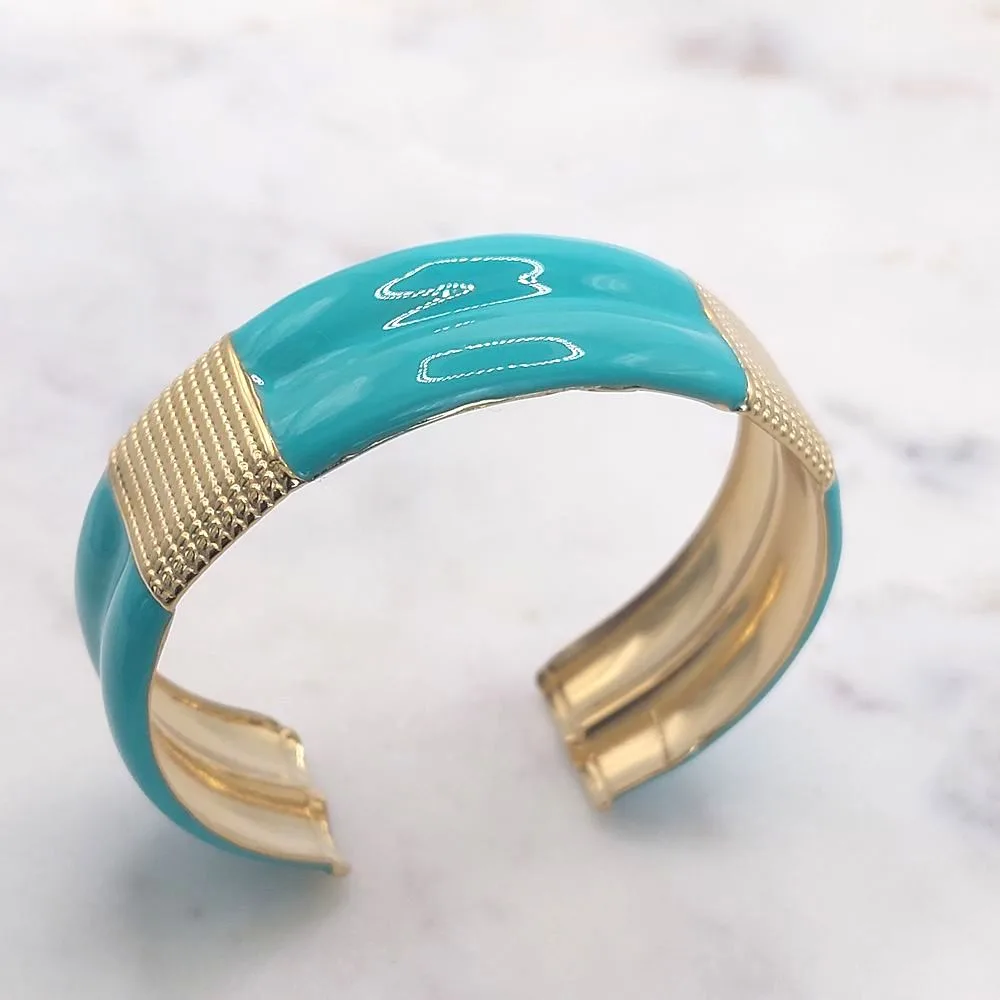Bracelet Claudia (bleu turquoise)