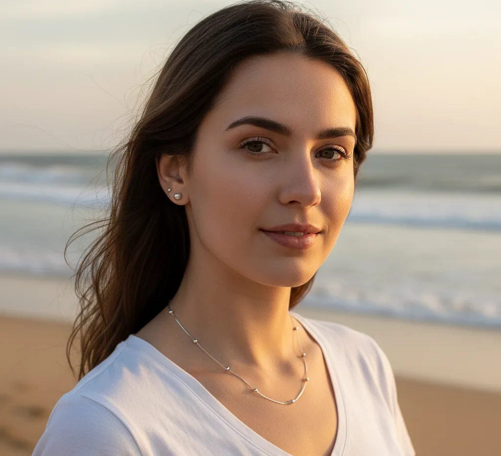 Collier bille (argenté)