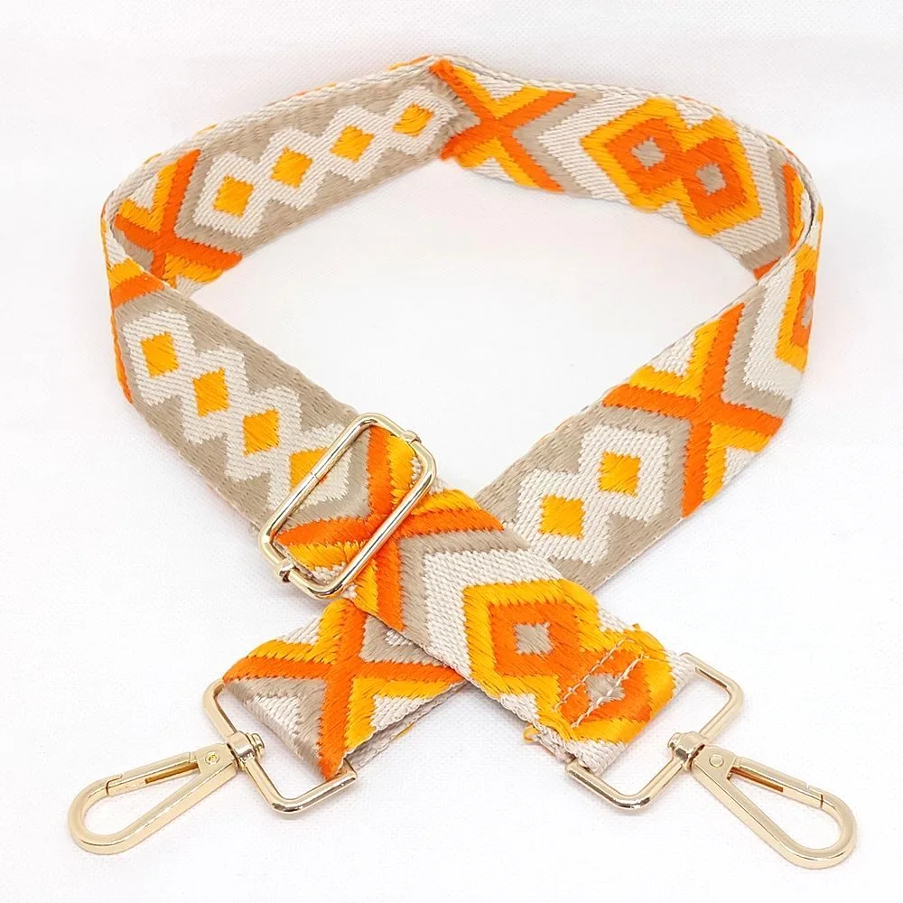 Bandoulière de sac "jaune & orange"
