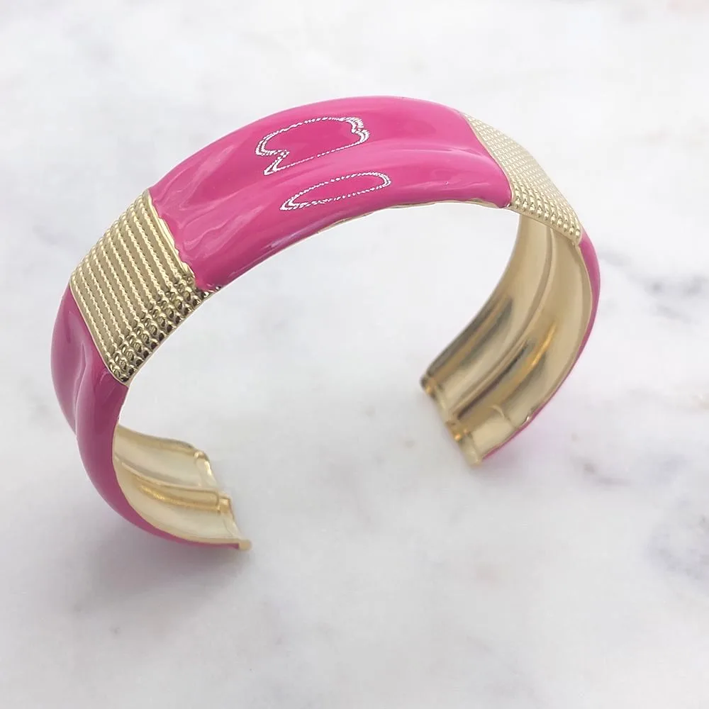 Bracelet Claudia (rose fuschia)